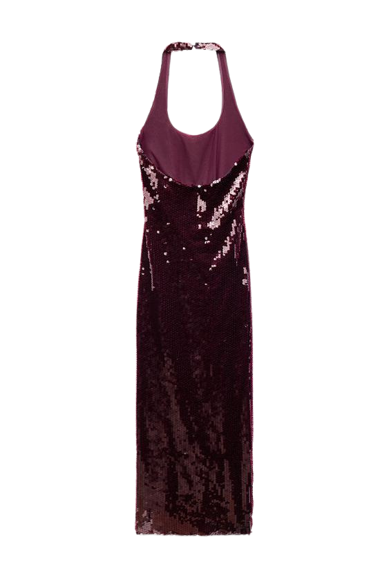 Stellar Halter Midi-Kleid